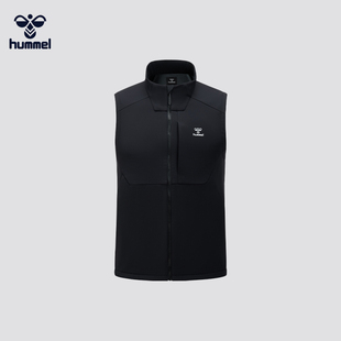 HUMMEL春夏新款运动潮牌时尚百搭背心马甲舒适透气男女款户外立领
