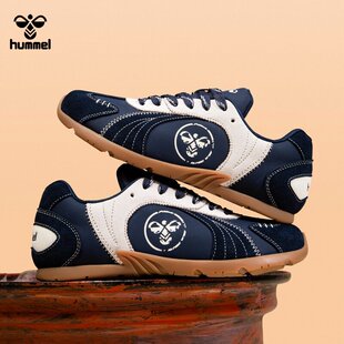 hummel2026春季新款复古赛车鞋德训鞋系带运动鞋男女休闲轻便板鞋