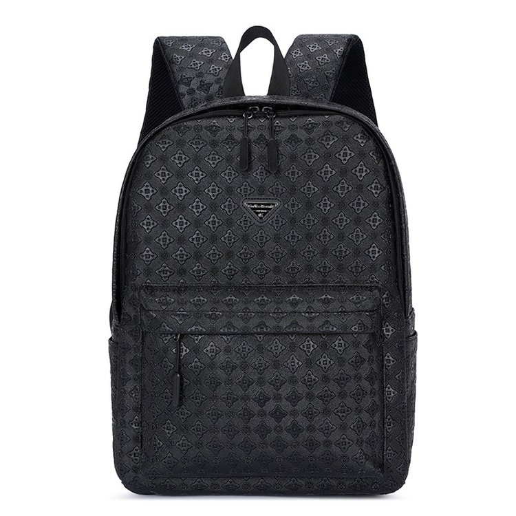 新款大容量格子花纹双肩包背包 韩版男包书包电脑背包潮流包大包