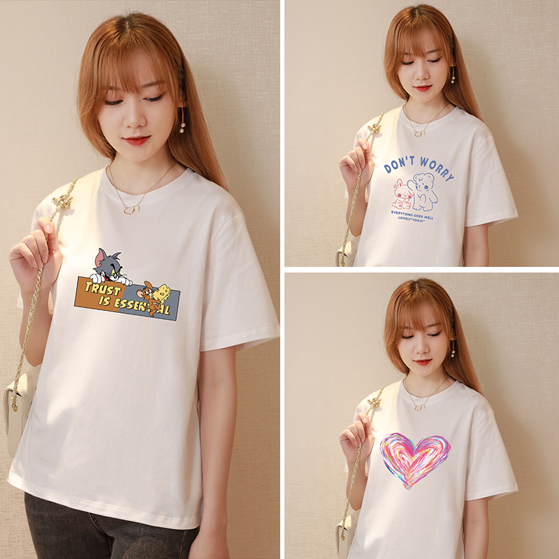 秋季新款白色短袖韩版