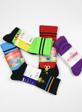 原装BOMBAS联名版中高筒秋冬加厚运动袜子 男女外贸潮牌保暖棉袜