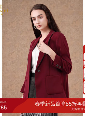 乔万尼西装短外套商场同款新品职场戗驳领设计气质高级感EM1B107