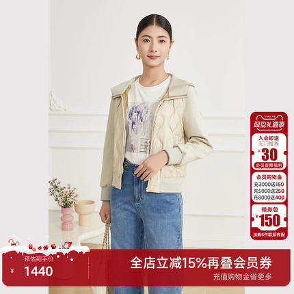 乔万尼轻薄羽绒服运动休闲连帽短款设计商场同款洋气时尚EM1T136