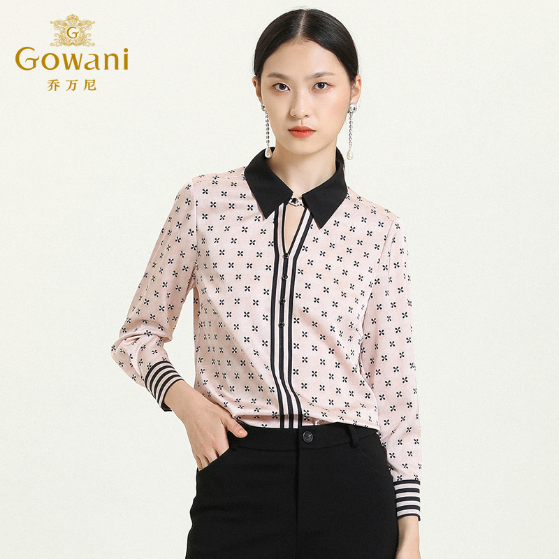 长袖衬衫乔万尼优雅时尚