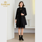 乔万尼2025大衣外套女秋冬洋气高级精致感粗花呢小香风ET4A800