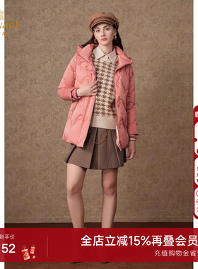 【90%鹅绒】乔万尼商场同款新品羽绒服轻盈保暖好看流行ET4T006