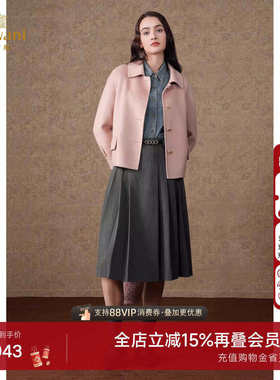 乔万尼2025新款羊毛大衣减龄设计毛呢短外套好看流行ET4B899