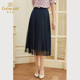 商场同款 乔万尼半裙女夏新款 设计感小众中长款 精致慵懒感EF2D382
