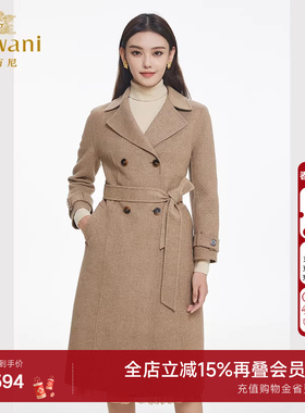 乔万尼重磅绵羊毛大衣商场同款收腰设计毛呢外套好看流行EF4A251