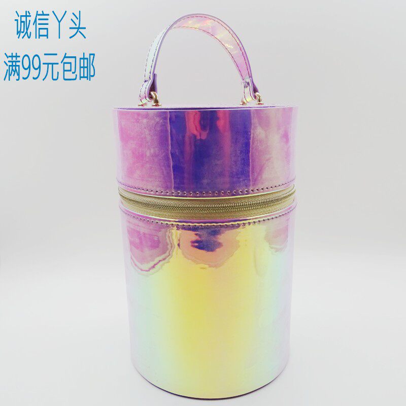 专柜正品 CPB肌肤之钥 镭射圆筒包/化妆包 水桶包 手提包