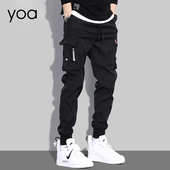 潮牌修身 裤 YOA机能工装 男士 子男款 运动裤 冲锋裤 束脚裤 直筒休闲裤