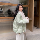 大量有货2026冬季新中式提花水貂毛羽绒服2C002A618P265K398，女装羽绒服，2C002