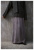 Velvet Matte Long Skirt Seagull Gray