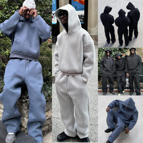 欧美时尚连帽卫衣卫裤休闲套装