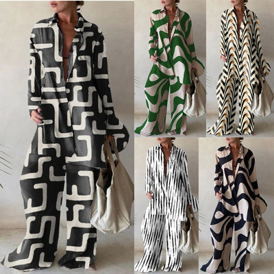 雪纺春秋宽松时尚套装个性