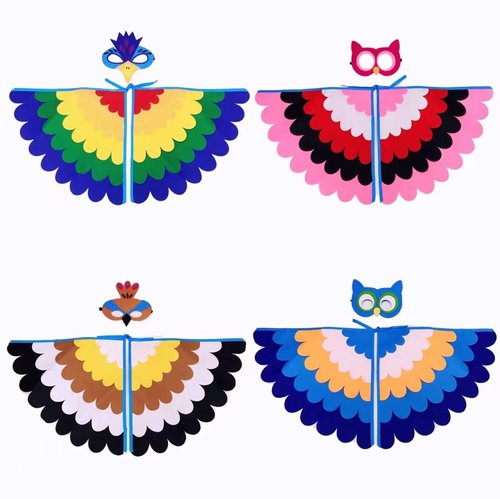 儿童节猫头鹰黄鹂动物小鸟翅膀