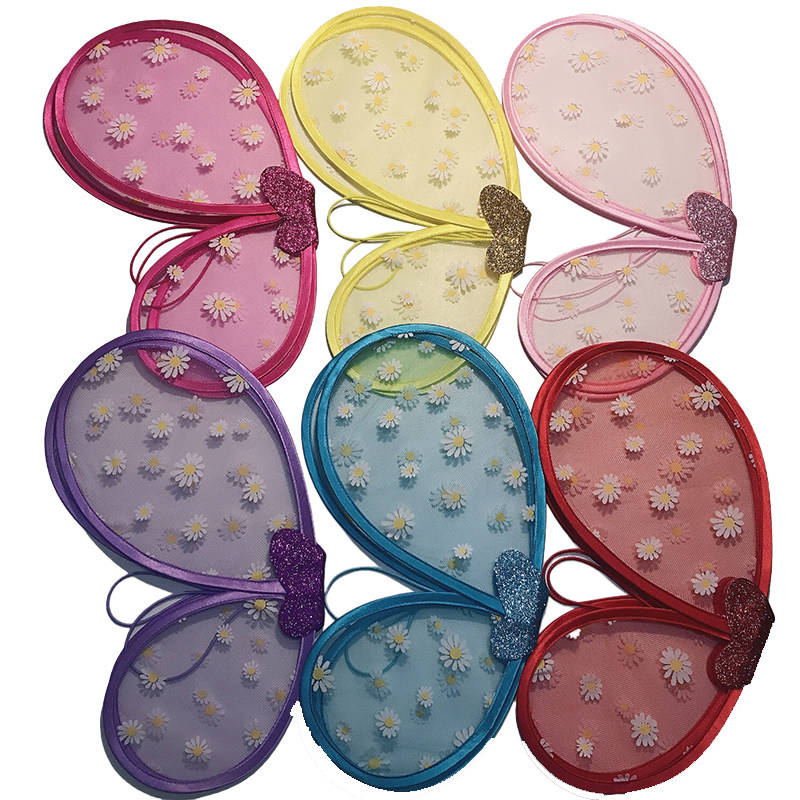 儿童节白色羽毛奇妙花仙子翅膀蝴蝶演出装扮精灵女孩走秀道具包邮