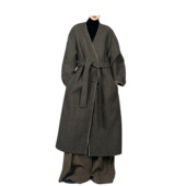 没2月 新中式 清冷感毛呢外套女