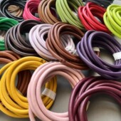 8mm特种圆皮绳国风香云纱钩针包草编包DIY手作包带子肩带辅料绳