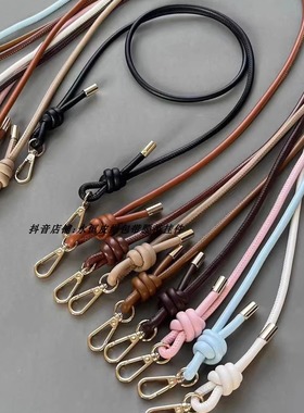 高档环保PU皮绳手机挂绳手工打结diy替换单肩斜跨肩带包带配件