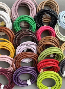 8mm粗PU圆皮绳钩针包草编包藤条包香云纱DIY手作包带肩带辅料手提