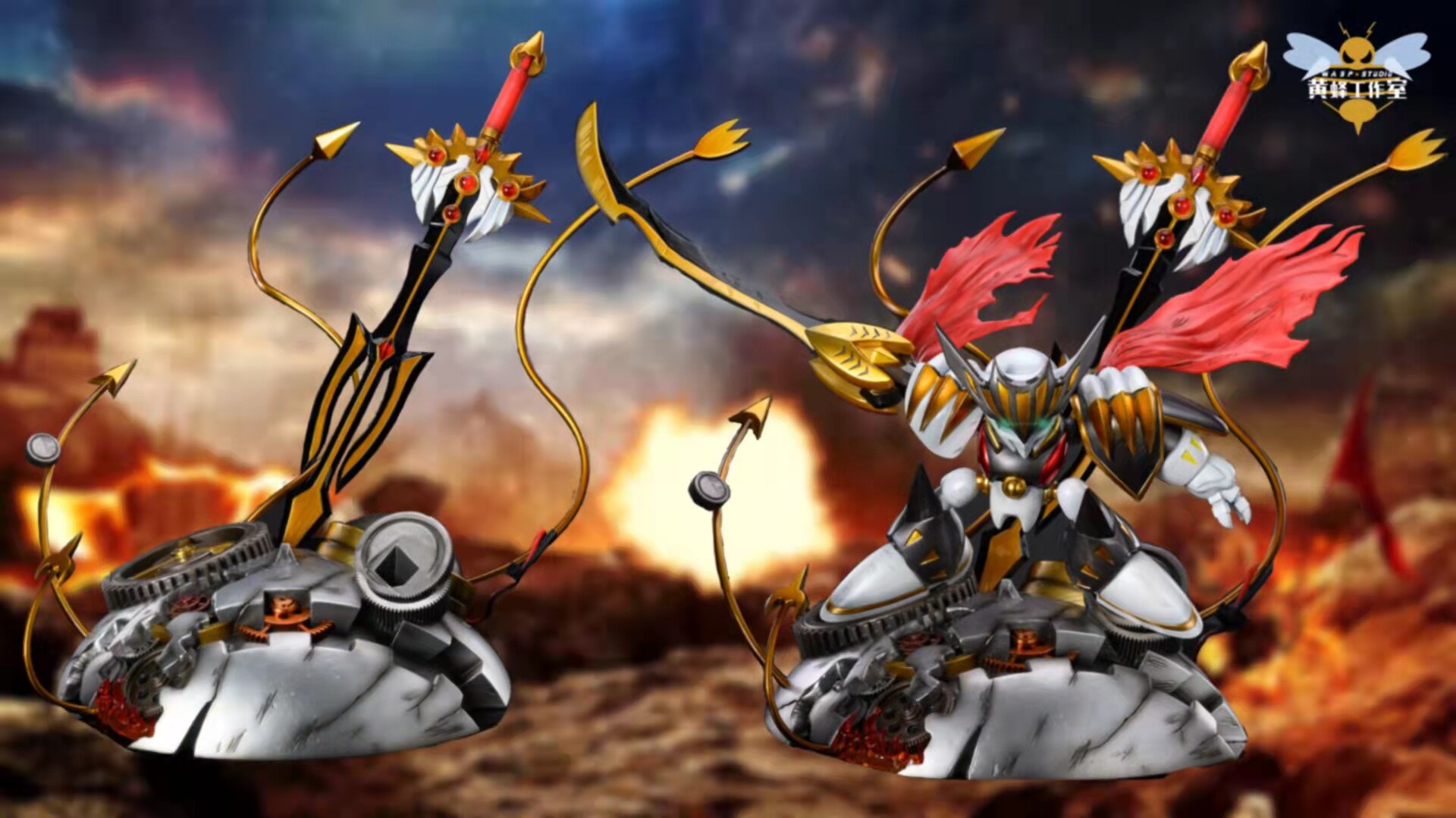 【预售】黄蜂工作室-必杀!剑王登龙剑 第二弹剑王龙神号 雕像