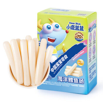 小鹿蓝蓝_深海鳕鱼肠宝宝零食添加益生元阿拉斯加鳕鱼肉肠300g怎么看?
