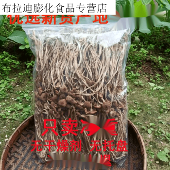 海老伯500克净重菇不开伞茶树菇干货菇农自产鲜嫩煲汤食材果肉条