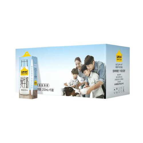 认养一头牛全脂纯牛奶250ml*15盒装加量装儿童学生营养早餐纯奶