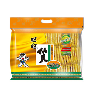 仙贝 旺旺 零食膨化食品饼干糕点 家庭装 400g