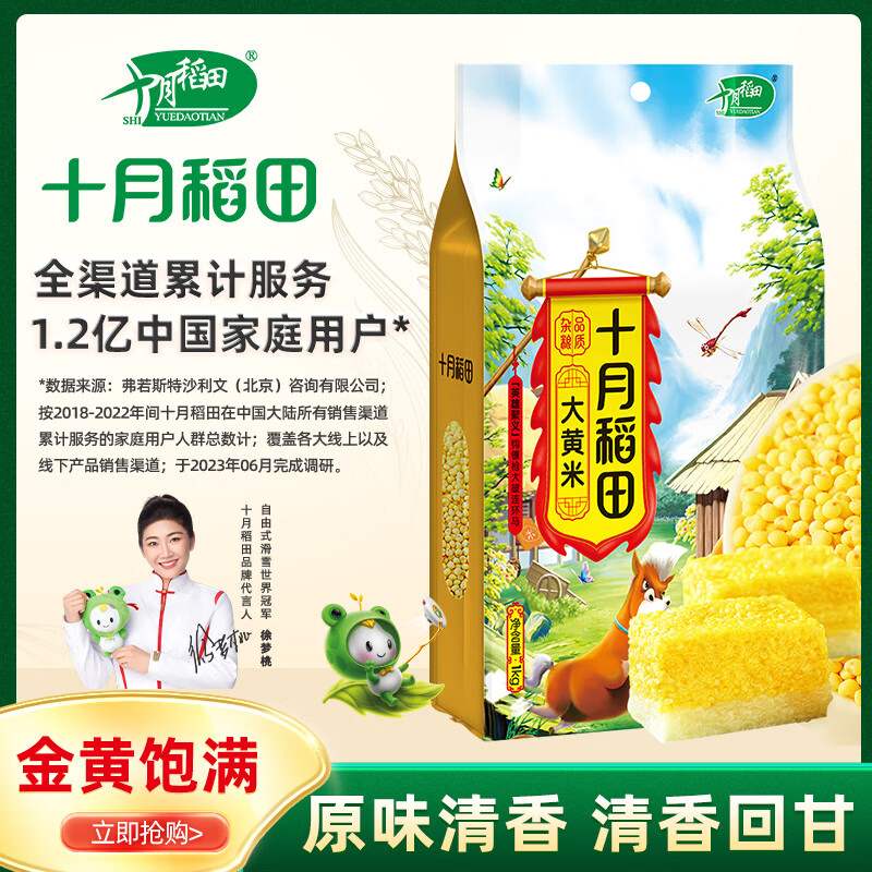 十月稻田大黄米1kg（黍米黄黏米粽子米粗粮杂粮大米伴侣端果肉条