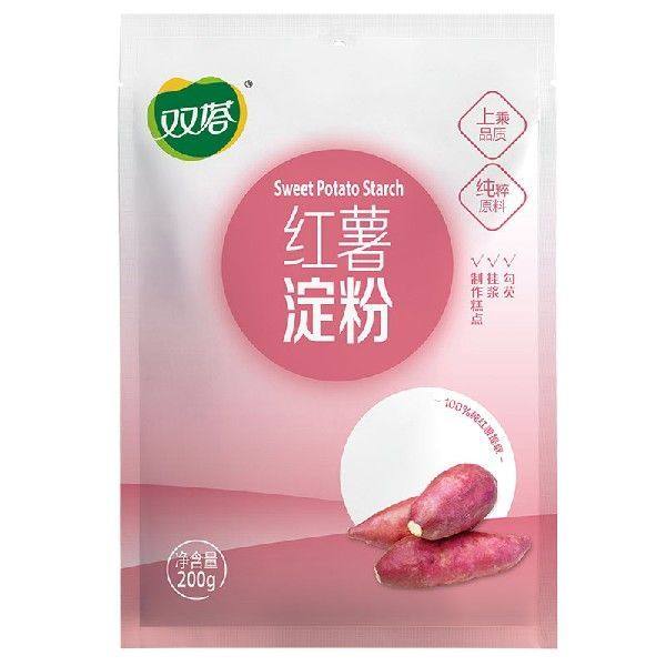 双塔 红薯淀粉200g家用生粉炸酥肉裹肉粉勾芡凉粉饼干蛋糕烘焙原