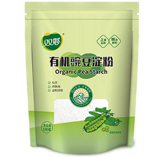 双塔 有机豌豆淀粉180g家用生粉炸裹肉粉勾芡凉粉饼干蛋糕烘焙原