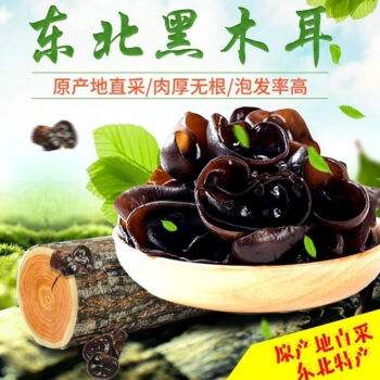 池塘湾新货东北黑木耳干货特级野生椴木小碗耳秋木耳老鼠耳肉厚无