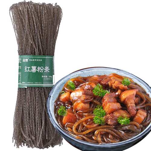品贯红薯500g方便粉丝粉条火锅食材南北干货果肉条6个月见描述