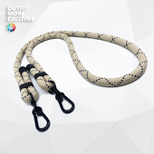 山系露营10MM金属双扣包包背带斜挎绳户外徒步加粗可调节手机挂绳