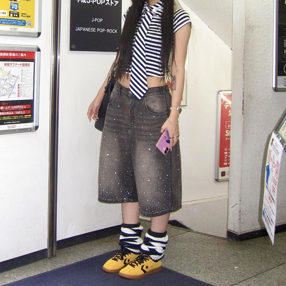 美式辣妹复古水洗烫钻七分牛仔裤女2025春夏新款宽松显瘦阔腿中裤,女装/女士精品,牛仔裤,淘宝优惠券,粉丝福利购,淘宝优惠卷