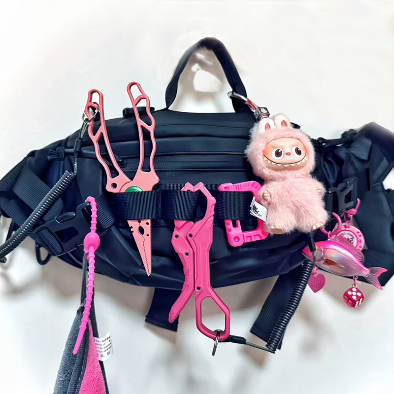 路亚包腰包男女多功能户外斜挎单肩防水微物钓鱼弹弓专用收纳胸包