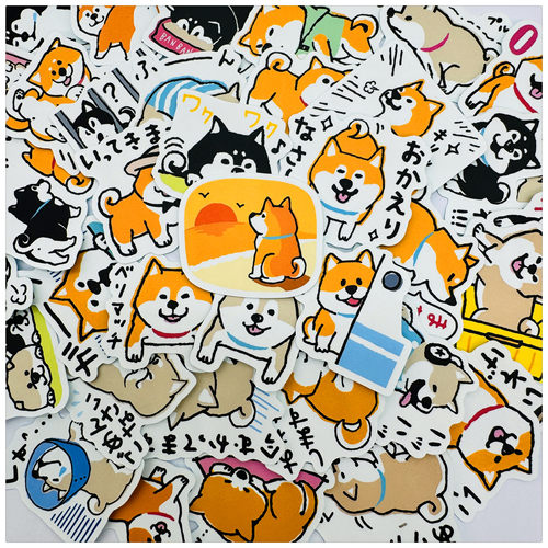 手帐柴犬二哈相册25元包邮贴纸