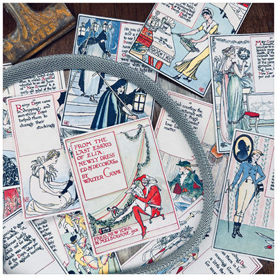 手帐贴纸包复古英国维多利亚masque of days14枚入 手账25元包邮