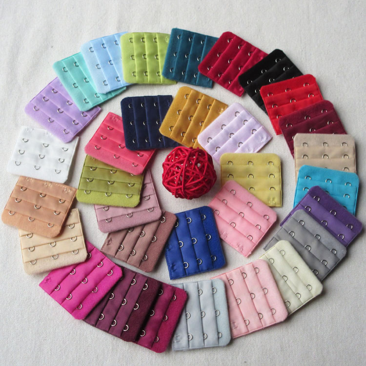 不锈钢加长扣三排三扣 文胸加长扣 内衣背扣延长扣三扣满包邮