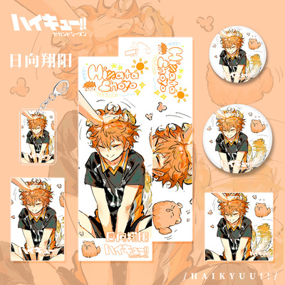 【六件套】排球少年周边日向翔阳吧唧徽章谷美孤爪研磨镭射票挂饰