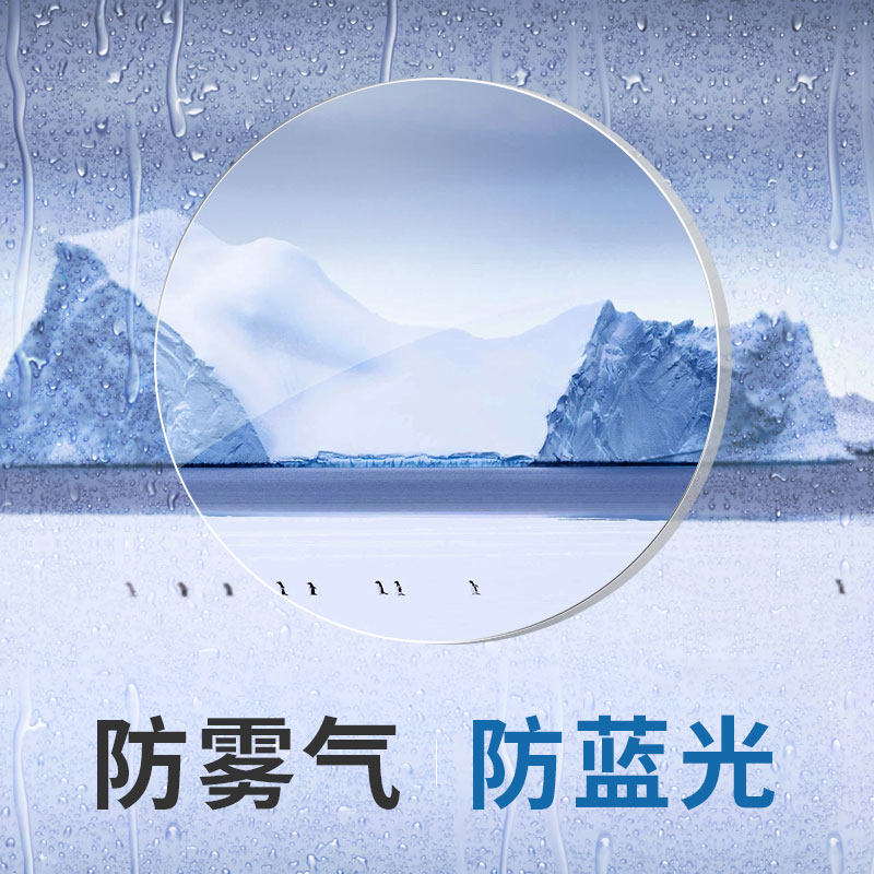 防蓝光抗磨损2片近视眼镜