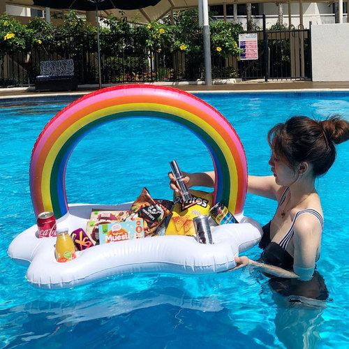 浮力水上餐吧彩虹冰吧