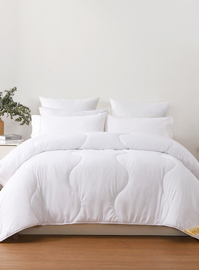 喜屋(sherwood)亲肤春秋被柔软保暖白色学生宿舍春秋被加厚被芯