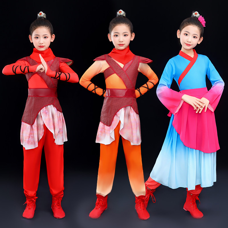 再现花木兰舞蹈服戏曲演出服