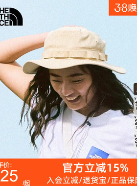 TheNorthFace北面运动帽男女春夏户外遮阳钓鱼防晒渔夫帽子5FXF