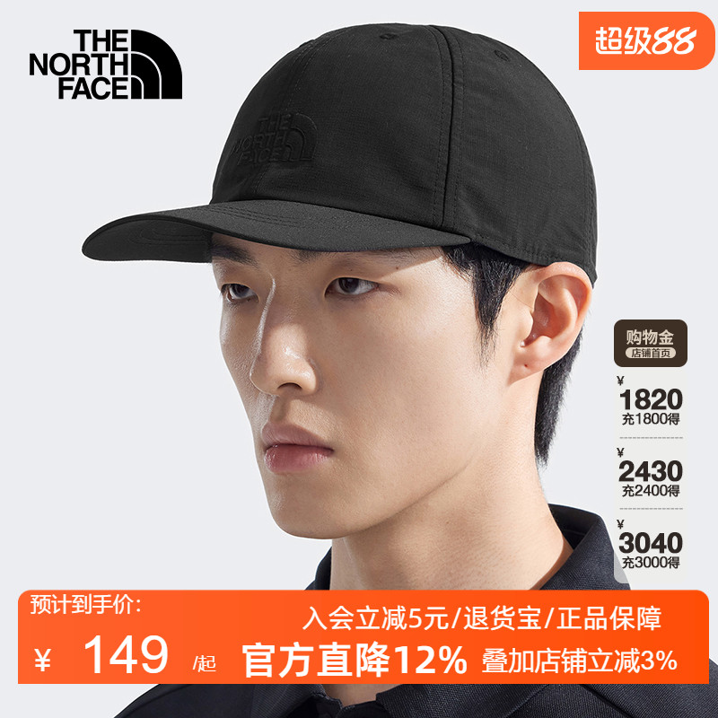 TheNorthFace北面户外帽子男女2025春夏遮阳鸭舌帽运动棒球帽8CQ1