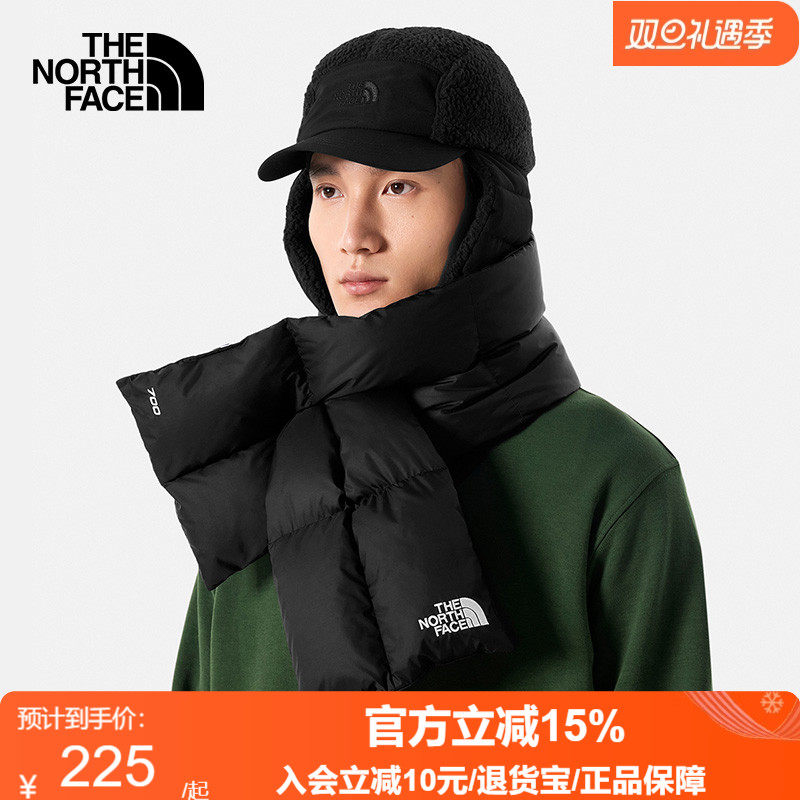 TheNorthFace北面2025秋冬新品户外男女款羽绒围脖保暖围巾89WJ