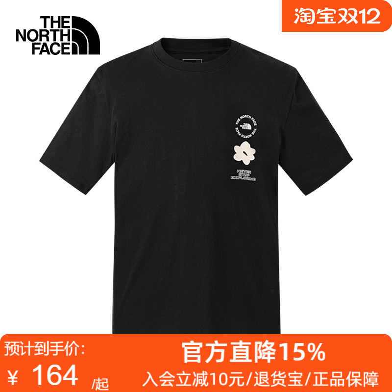 TheNorthFace北面25春夏女休闲舒适透气纯棉短袖圆领印花T恤8EYM